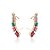 Brinco Cristal Ear Cuff Quadrados/Semijoia - Imagem 5