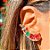 Brinco Cristal Ear Cuff Quadrados/Semijoia - Imagem 1