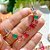 Brinco Cristal Ear Cuff Quadrados/Semijoia - Imagem 2