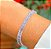 Pulseira Lilás Riviera Baguete/Semijoia - Imagem 1