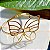 Bracelete Borboleta Vazada/Semijoia - Imagem 2