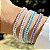 Pulseira Azul Riviera Baguete/Semijoia - Imagem 4