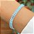 Pulseira Azul Riviera Baguete/Semijoia - Imagem 1