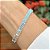 Pulseira Azul Riviera Baguete/Semijoia - Imagem 2
