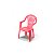 Poltroninha Infantil Rosa Plástico Injeplastec 28kg - Imagem 1