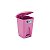 Lixeira Infantil Rosa 17 Litros com Pedal Injeplastec - Imagem 1