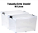 Caixa Organizadora 25L Transparente Plástico Resistente c/ Tampa - Imagem 3