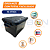 Kit 04 Caixas Organizadora Container 95 Litros Black - Imagem 6