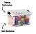 Kit 04 Caixas Organizadora Container 95 Litros Transparente - Imagem 3
