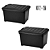 Kit 02 Caixas Organizadora Container 25 Litros Black - Imagem 1