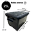 Kit 02 Caixas Organizadora Container 25 Litros Black - Imagem 3