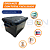Kit 02 Caixas Organizadora Container 25 Litros Black - Imagem 12