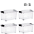 Kit 04 Caixas Organizadora Container 25 Litros Transparente - Imagem 1