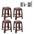 Kit 04 Banquetas Cor Coffee - Cozinha, Bar, Jardim, Resistentes - Imagem 1