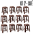 Kit 12 Banquetas Cor Coffee - Cozinha, Bar, Jardim, Resistentes - Imagem 1