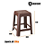 Kit 12 Banquetas Cor Coffee - Cozinha, Bar, Jardim, Resistentes - Imagem 2