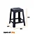 Kit 12 Banquetas Cor Preto - Cozinha, Bar, Jardim, Resistentes - Imagem 2