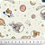 Tecido Tricoline TOM & JERRY ESPACIAL FUNDO OFF WHITE - Ibirapuera - 50 x 150 cm - Imagem 2