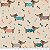 Tecido Tricoline Cachorrinho Salsicha - Pet - Peripan - 50 x 150 cm - Imagem 2