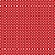 Tecido Tricoline Poá Fundo Vermelho - Peripan - 50 x 150 cm - Imagem 1