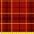 Tecido Tricoline Xadrez Dourado Fundo Vermelho (Natal) - Peripan - 50 x 150 cm - Imagem 2