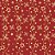 Tecido Tricoline Estrelas Douradas Fundo Vermelho - Peripan - 50 x 150 cm - Imagem 1