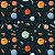 Tecido Tricoline Estampa Digital - Viagem Espacial - Espaço - Peripan - 50 x 150 cm - Imagem 1