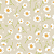 Tecido Tricoline Margaridas Fundo Creme - Peripan - 50 x 150 cm - Imagem 1
