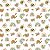 Tecido Tricoline Digital Tartaruga, Borboleta e Arco Íris Boho - Peripan - 50 x 150 cm - Imagem 1