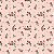 Tecido Tricoline Floral Preferido Salmão - Fuxicos e Fricotes - 50 x 150 cm - Imagem 1