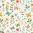 Tecido Tricoline Digital Beauty (Flores e Borboletas) - Tecidos Caldeira - 50 x 150 cm - Imagem 1