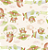 Tecido Tricoline Digital - Urso Aviador Verde Fundo Off White - Ibirapuera - 50 x 150 cm - Imagem 1