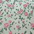 Tecido Tricoline Mini Floral Laís Rosa Fundo Bege - Peripan - 50 x 150 cm - Imagem 4