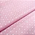Tecido Tricoline Corações e Poá Fundo Rosa  - Peripan - 50 x 150 cm - Imagem 1