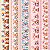 Tecido Tricoline Digital Barrado Ursinhos (Urso) Infantil - Coleção Essência Criativa - Peripan - 50 x 150 cm - Imagem 1
