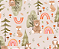 Tecido Tricoline Digital Arco Íris, Urso e Raposa na Floresta - Coleção Brisa - Ibirapuera - 50 x 150 cm - Imagem 1