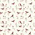 Tecido Tricoline Pássaros e Flores - ( Floral) - Coleção Handamade - Peripan - 50 x 150 cm - Imagem 1
