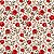 Tecido Tricoline Rosas Vermelhas - Coleção Handamade - Peripan - 50 x 150 cm - Imagem 1