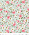 Tecido Tricoline Floral Rosas e Malvas - Tecidos Caldeira - 50 x 150 cm - Imagem 1