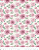 Tecido Tricoline Floral Amanda Rosa - TC - 50 x 150 cm - Imagem 1