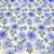 Tecido Tricoline Floral Amanda Azul - TC - 50 x 150 cm - Imagem 3