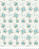 Tecido Tricoline Floral Rosas e Borboletas (Verde Água) - TC - 50 x 150 cm - Imagem 1