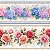Tecido Tricoline Barrado Floral - Coleção Doce Criação - Peripan - 50 x 150 cm - Imagem 3