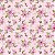 Tecido Tricoline Floral e Xadrez - Coleção Doce Criação - Peripan - 50 x 150 cm - Imagem 1