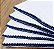 Tecido Fralda de boca Premium com Barra Pinta e Borda com Picueta Marinho - Valletex - 50 cm x 35 cm (largura) - Imagem 1
