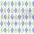 Tecido Tricoline Geométrico Verde com Azul - Tecidos Caldeira - 50 x 150 cm - Imagem 1
