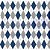 Tecido Tricoline Geométrico Marinho com Cinza - Tecidos Caldeira - 50 x 150 cm - Imagem 1