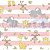 Tecido Tricoline Animais Listrado Rosa - Tecidos Caldeira - 50 x 150 cm - Imagem 1