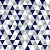 Tecido Tricoline Triângulos Marinho e Cinza - Peripan - 50 x 150 cm - Imagem 1
