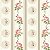 Tecido Tricoline Listras Florais Creme  - Fuxicos e Fricotes - 50 x 150 cm - Imagem 1